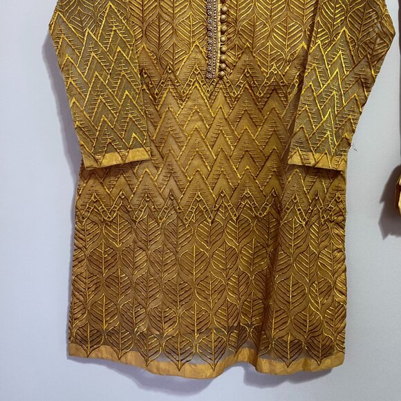 3 Piece Organza Fully Embroidered Organza Formal Suit - Pakistani / Indian - Picture 2 of 5